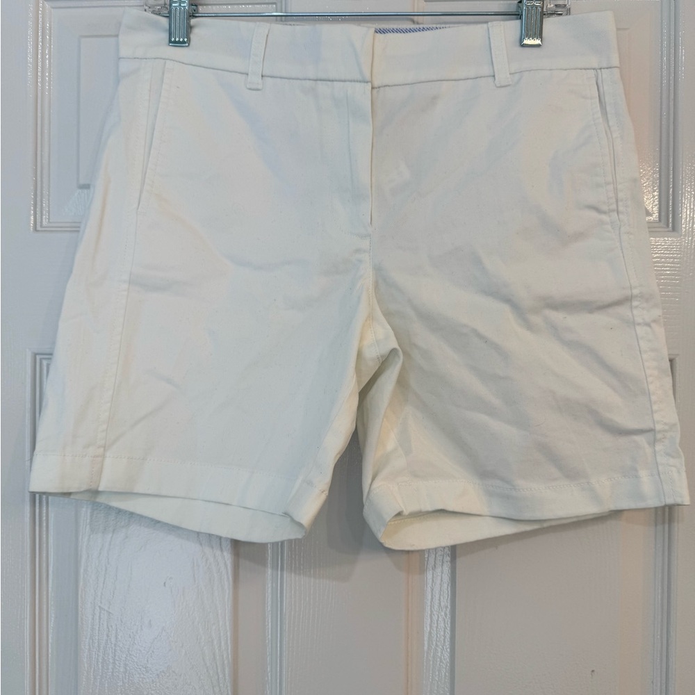 J. Crew White Women's 7” Chino Shorts — NWT
